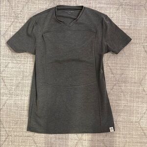 Lalabu Charcoal Gray V-Neck Dad shirt